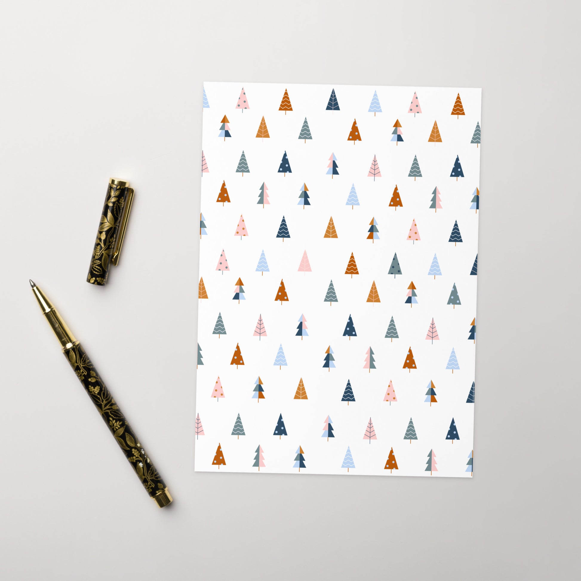 CHRISTMAS TREE Greeting card - ASHRILEYPRINTS