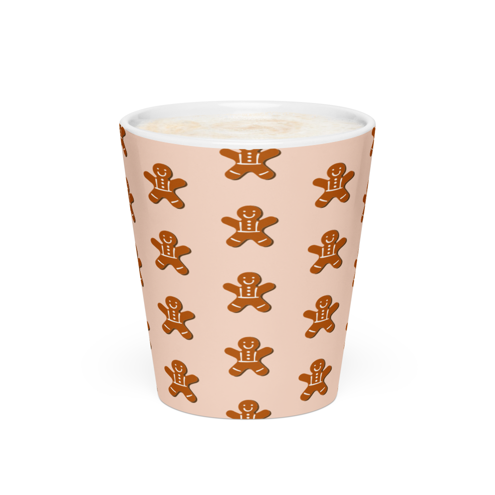GINGERBREAD MAN Christmas Latte mug - ASHRILEYPRINTS