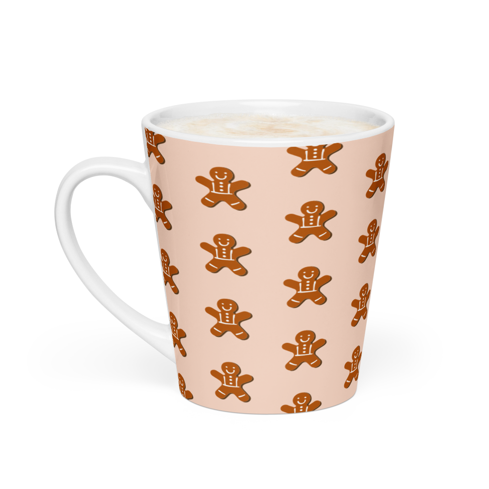 GINGERBREAD MAN Christmas Latte mug - ASHRILEYPRINTS