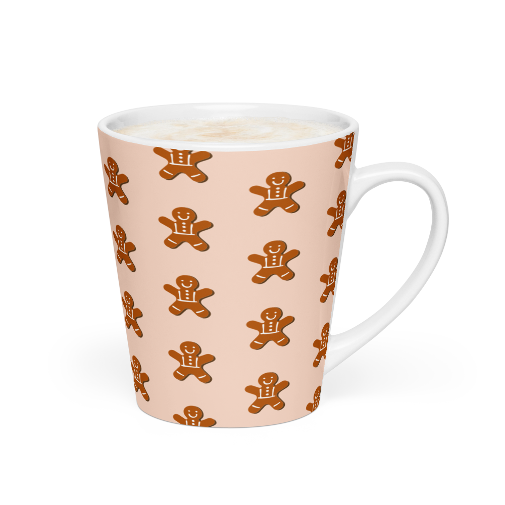 GINGERBREAD MAN Christmas Latte mug - ASHRILEYPRINTS