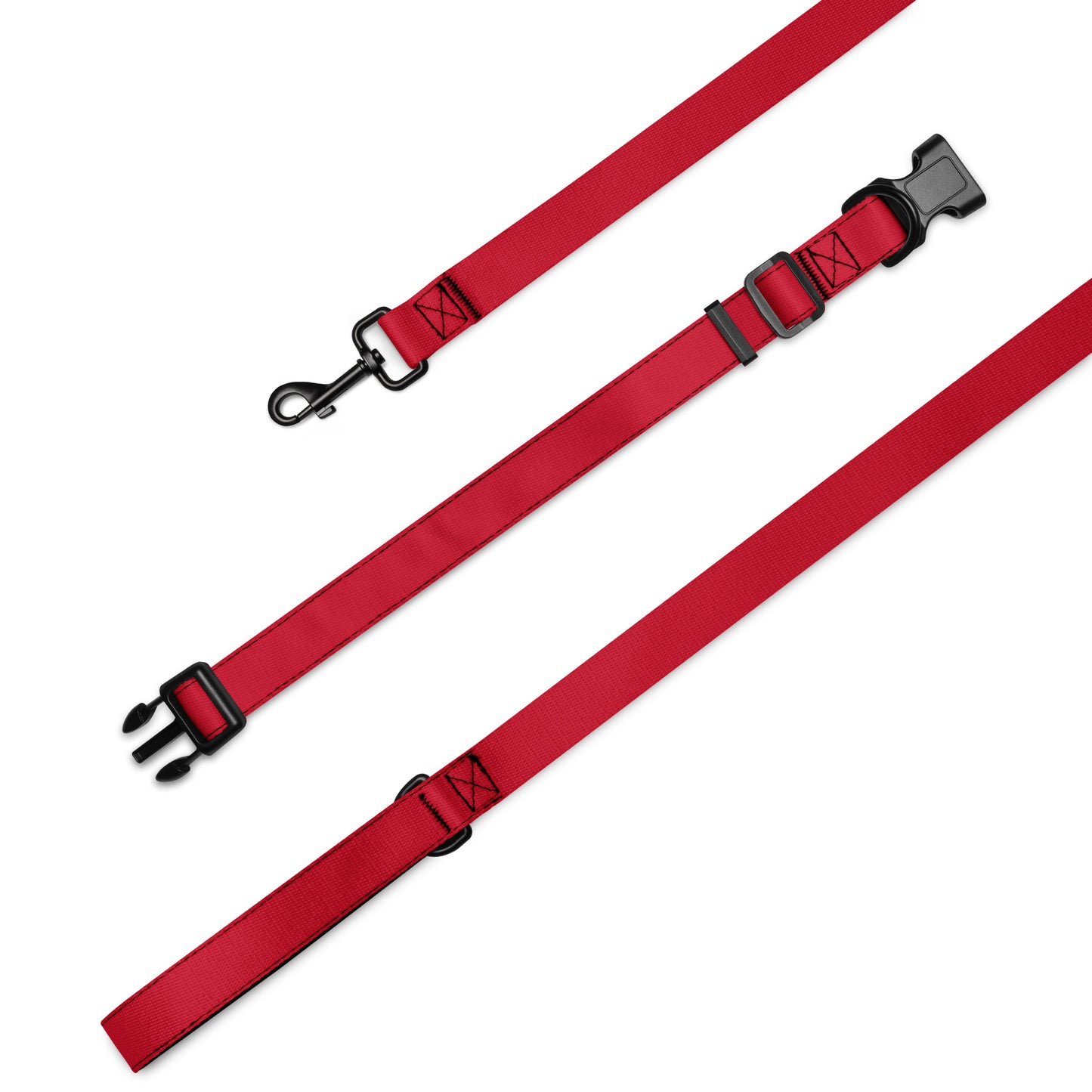 RED Pet collar & leash - ASHRILEYPRINTS