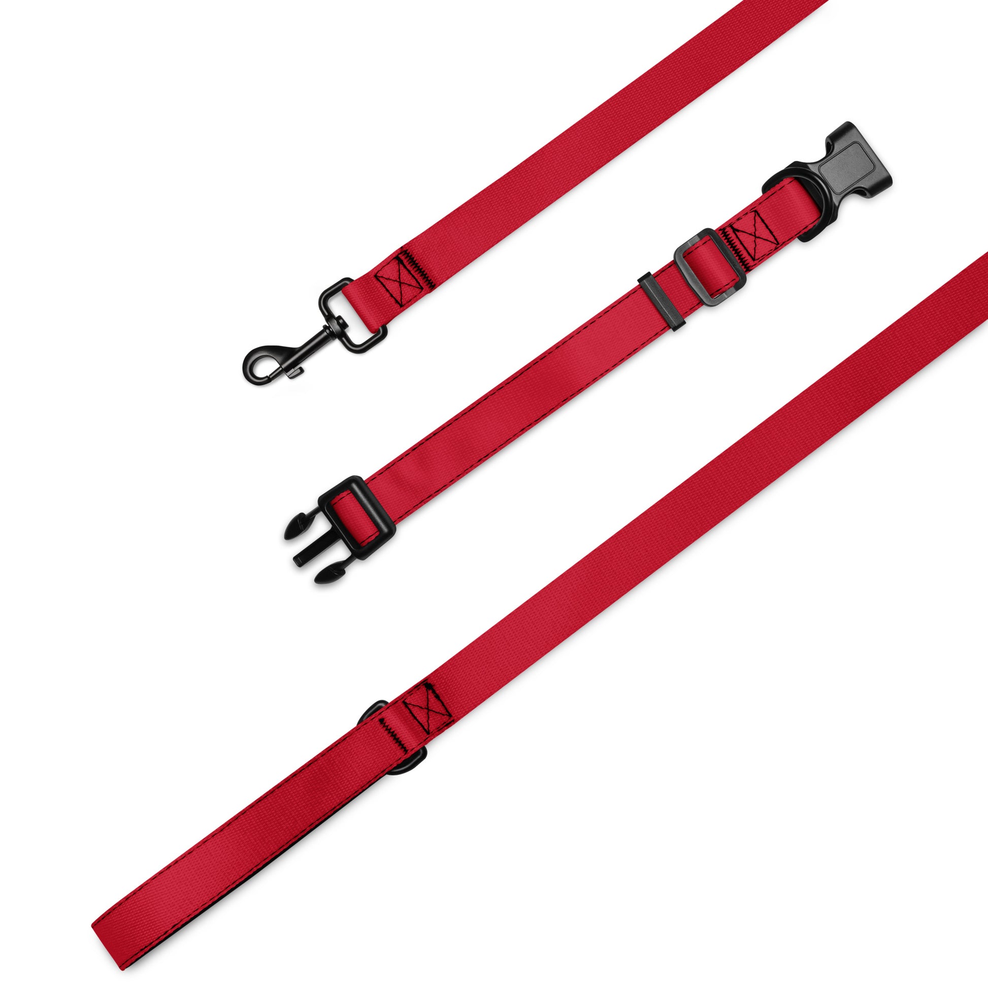 RED Pet collar & leash - ASHRILEYPRINTS