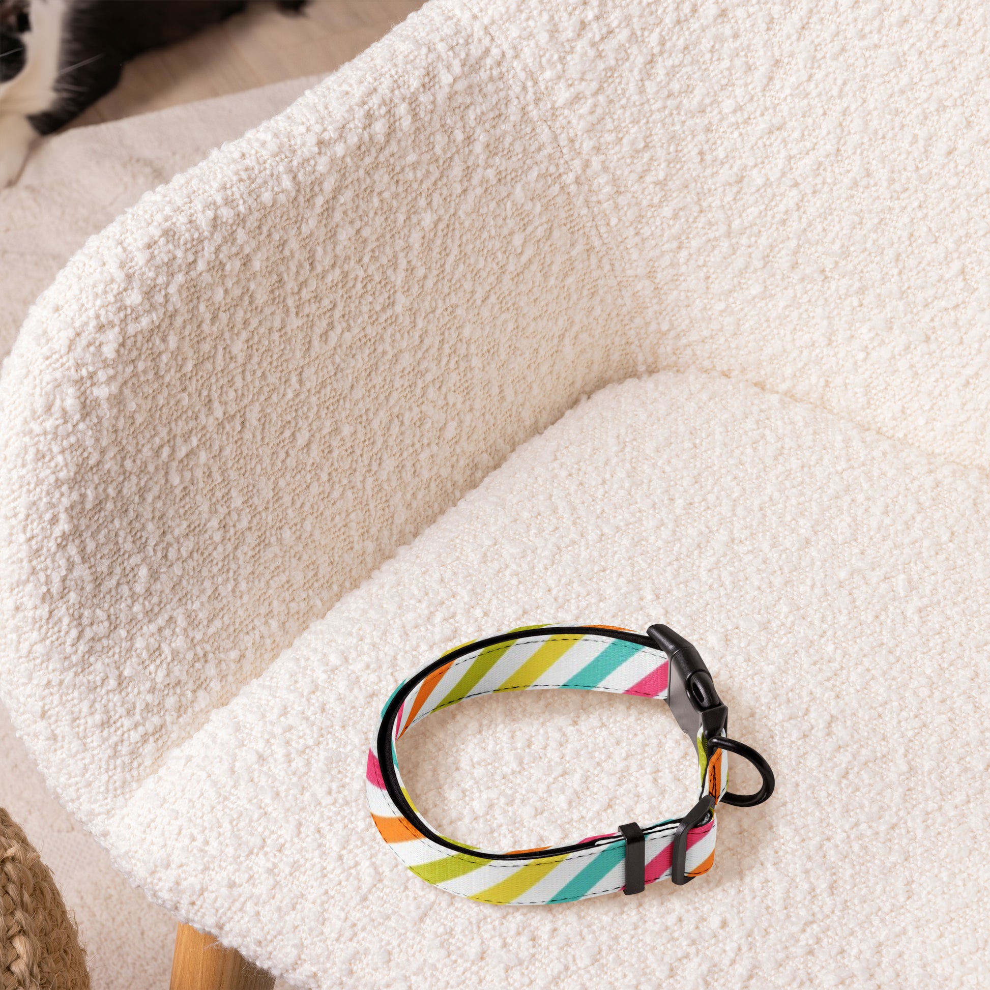 RAINBOW STRIPED Pet collar - ASHRILEYPRINTS