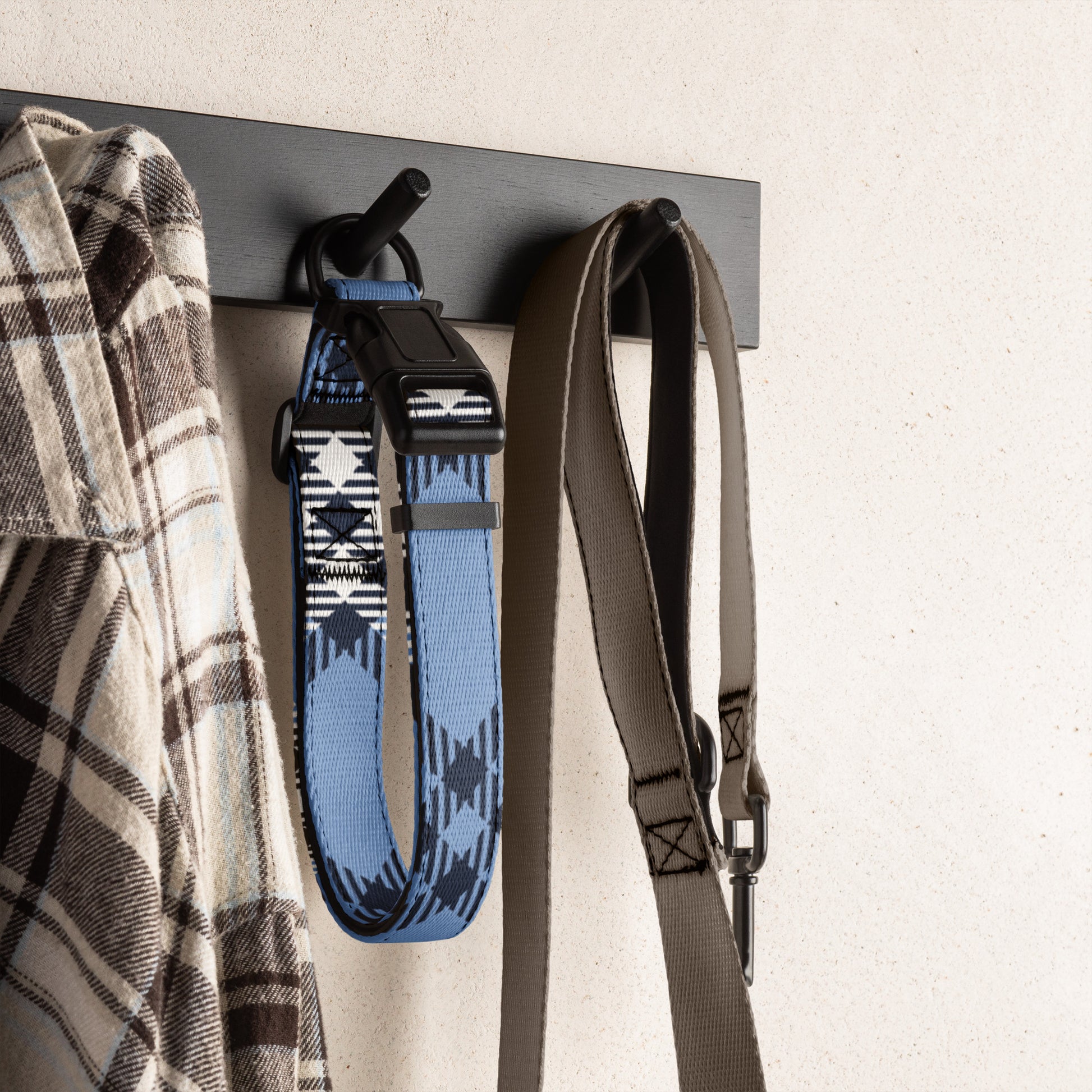 PLAID BLUE Pet collar - ASHRILEYPRINTS
