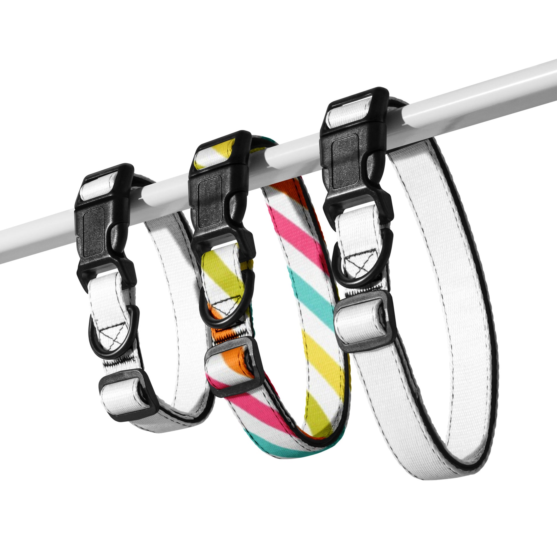 RAINBOW STRIPED Pet collar - ASHRILEYPRINTS