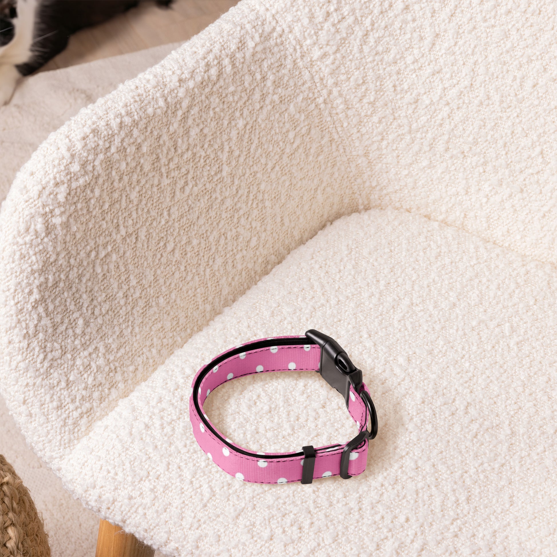 POLKA Pink Pet collar - ASHRILEYPRINTS