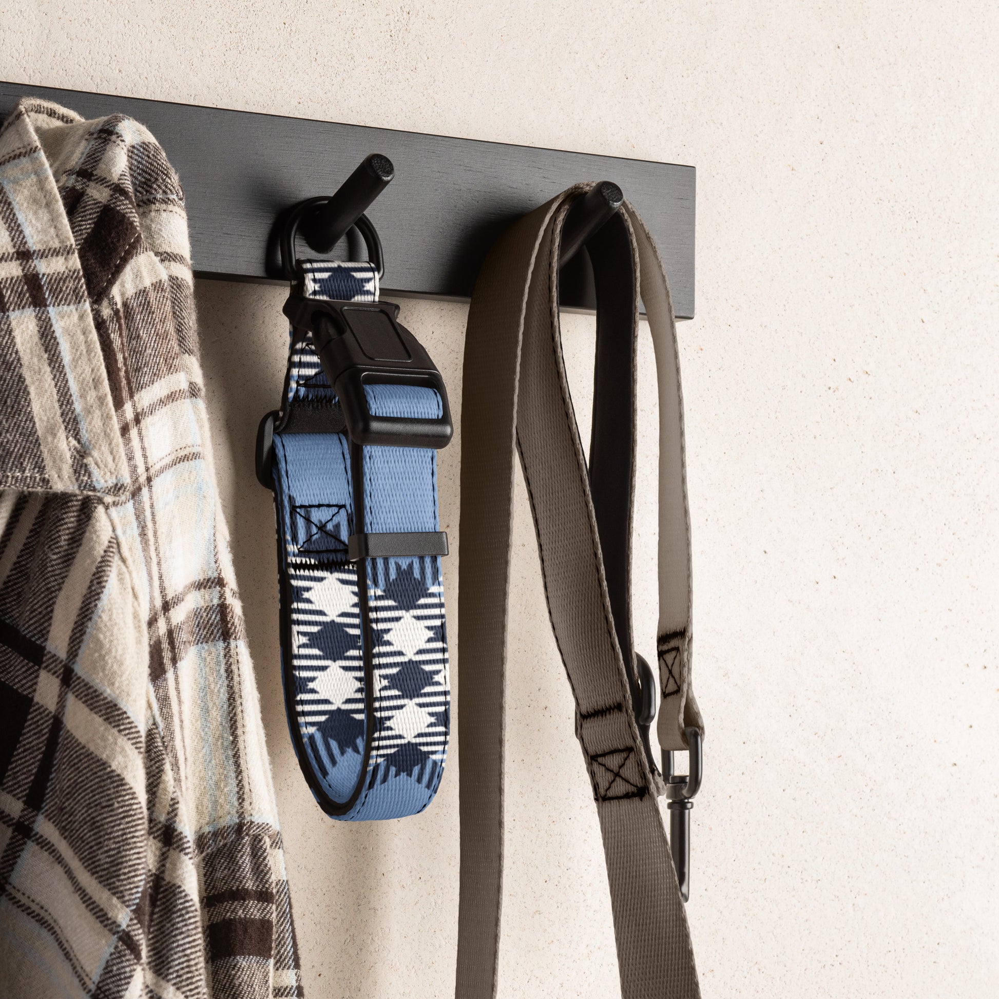 PLAID BLUE Pet collar - ASHRILEYPRINTS