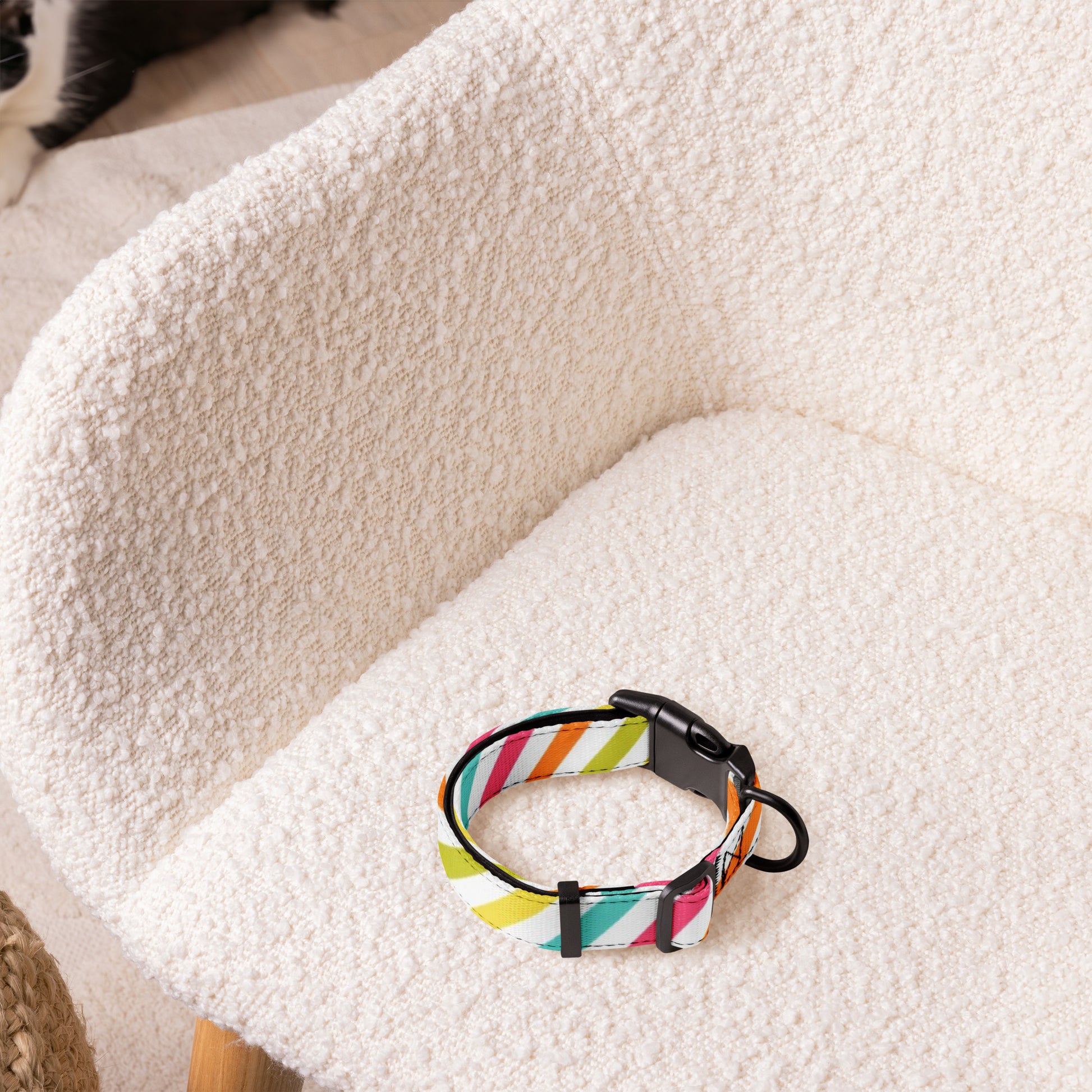 RAINBOW STRIPED Pet collar - ASHRILEYPRINTS
