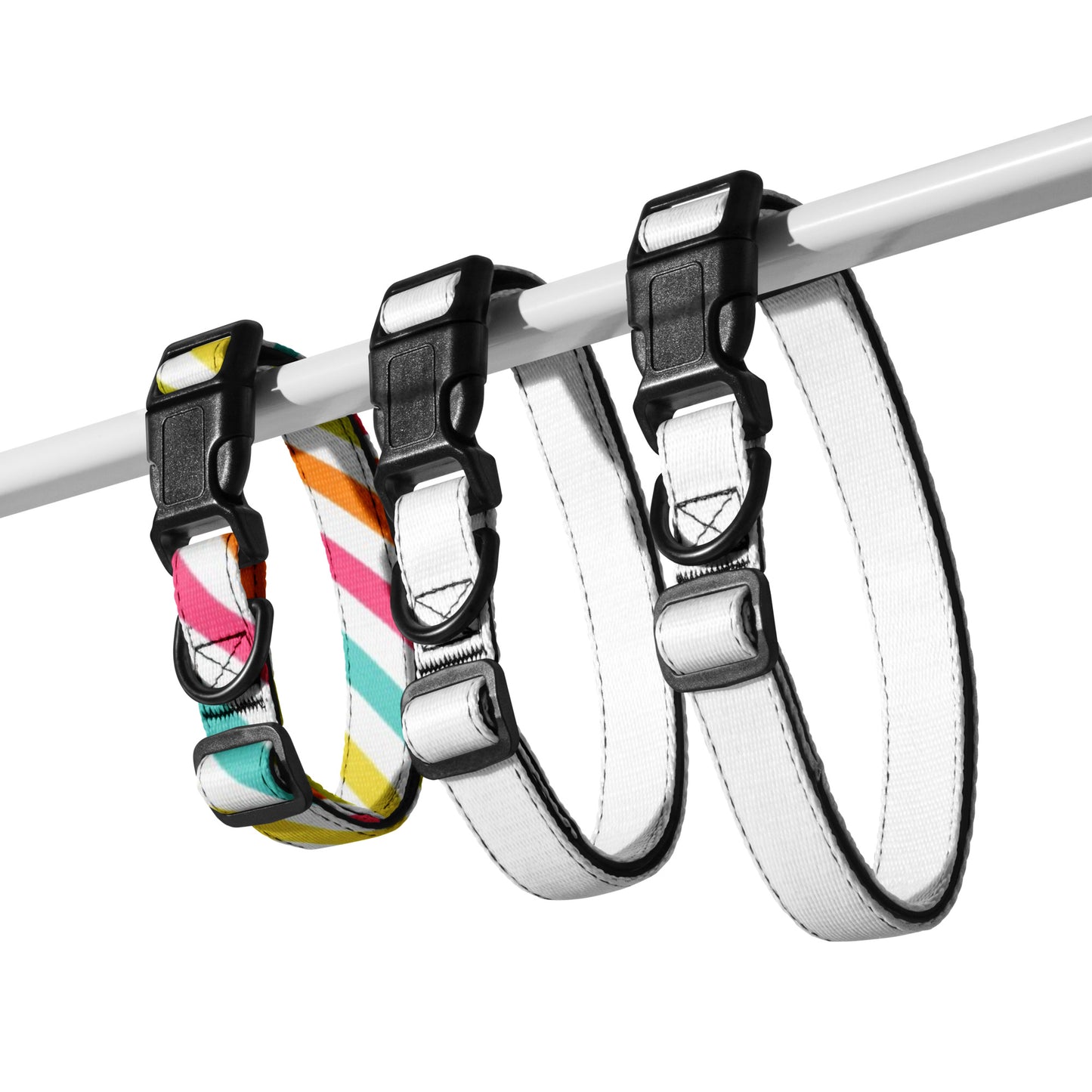 RAINBOW STRIPED Pet collar - ASHRILEYPRINTS