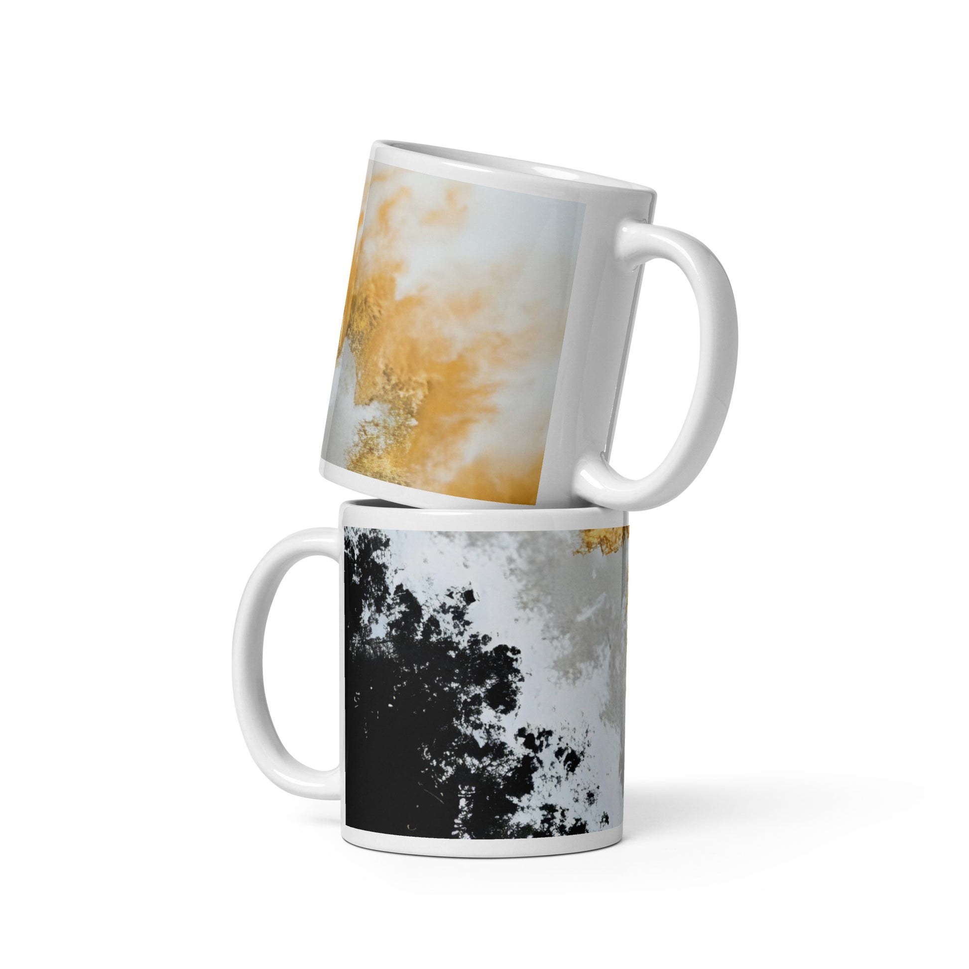 ABSTRACT WAVES White glossy mug - ASHRILEYPRINTS