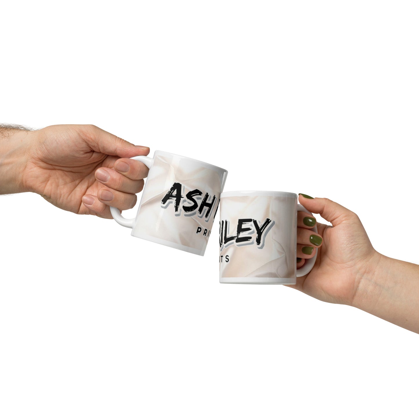 ASH RILEY PRINTS White glossy mug - ASHRILEYPRINTS