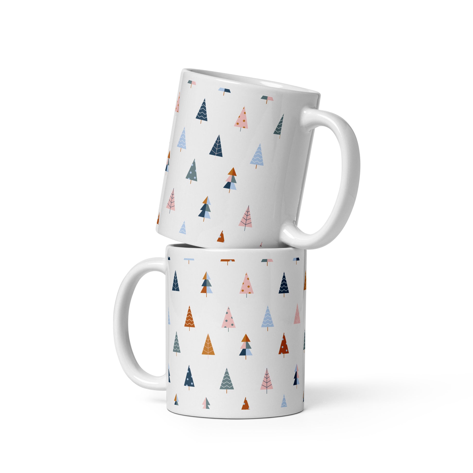 CHRISTMAS TREE White glossy mug - ASHRILEYPRINTS