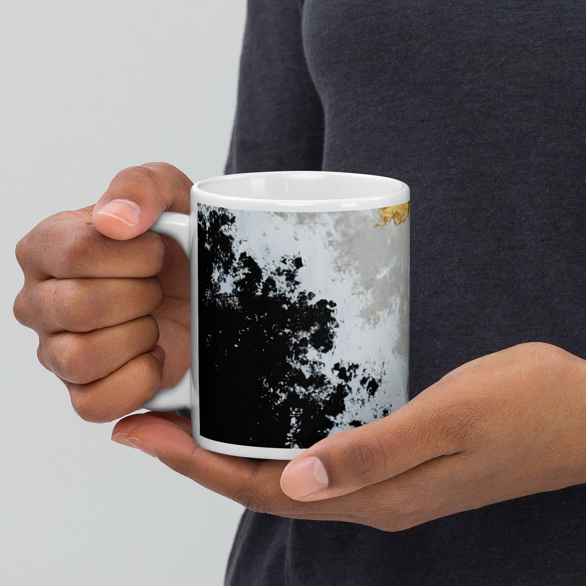 ABSTRACT WAVES White glossy mug - ASHRILEYPRINTS