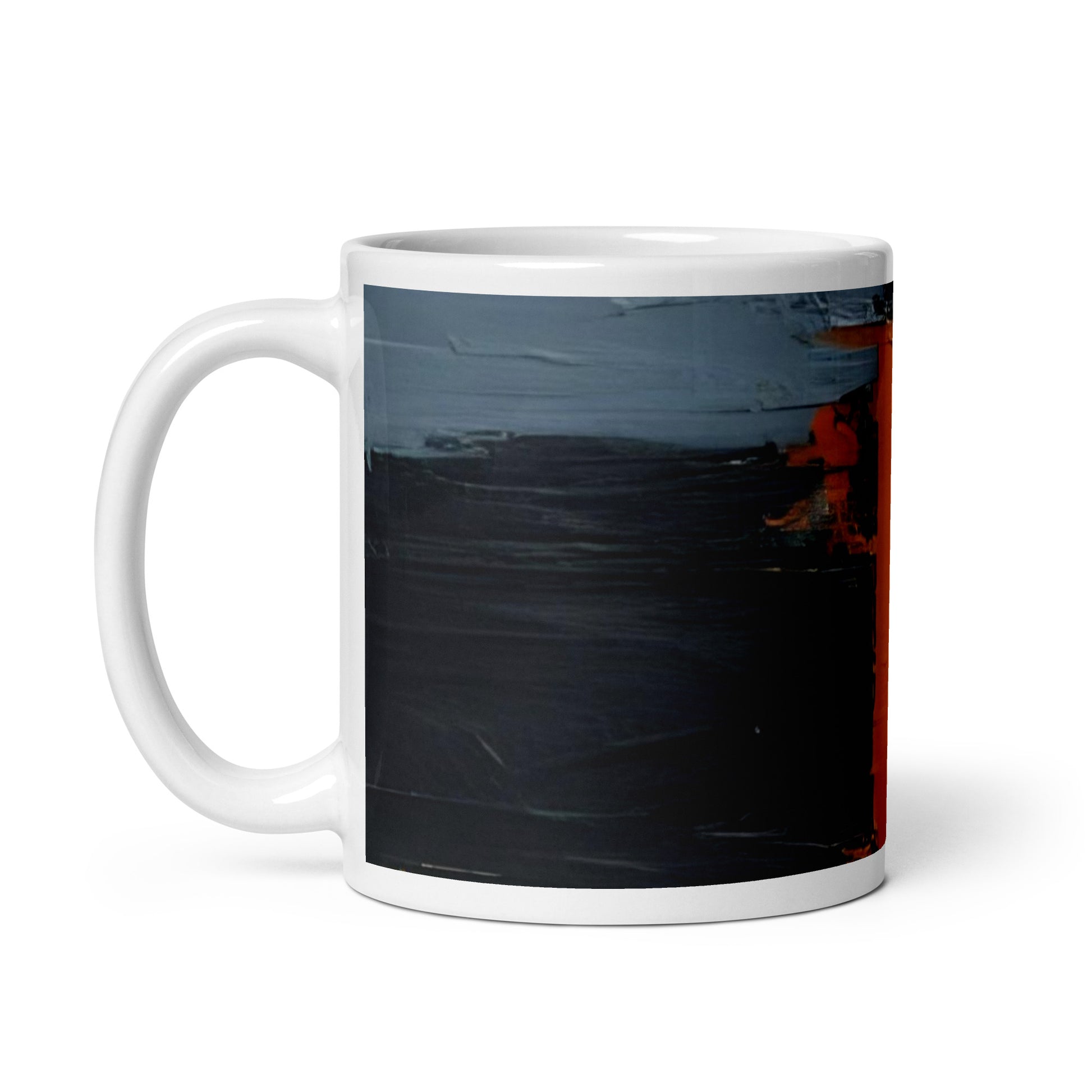 ABSTRACT PAINT White glossy mug - ASHRILEYPRINTS