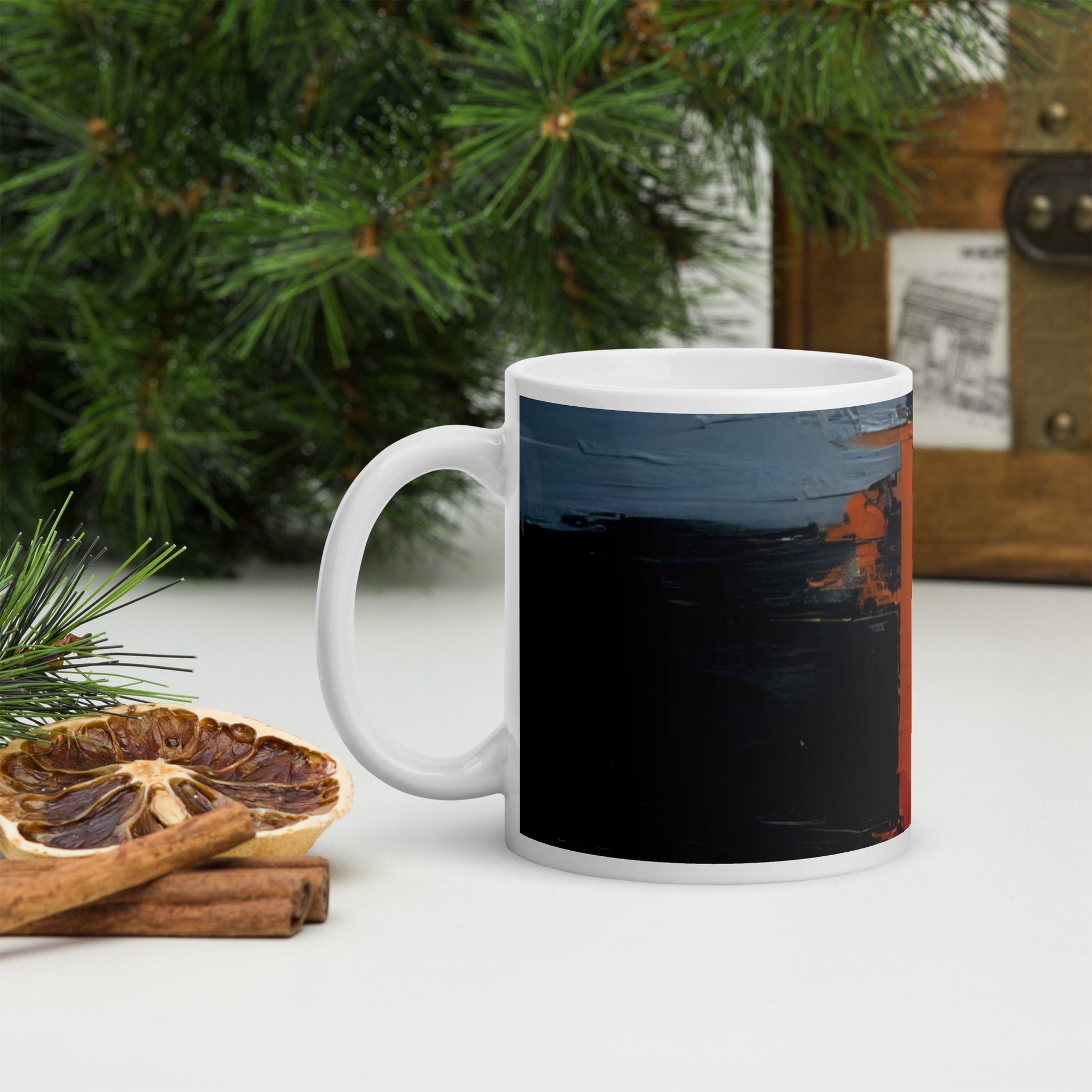 ABSTRACT PAINT White glossy mug - ASHRILEYPRINTS