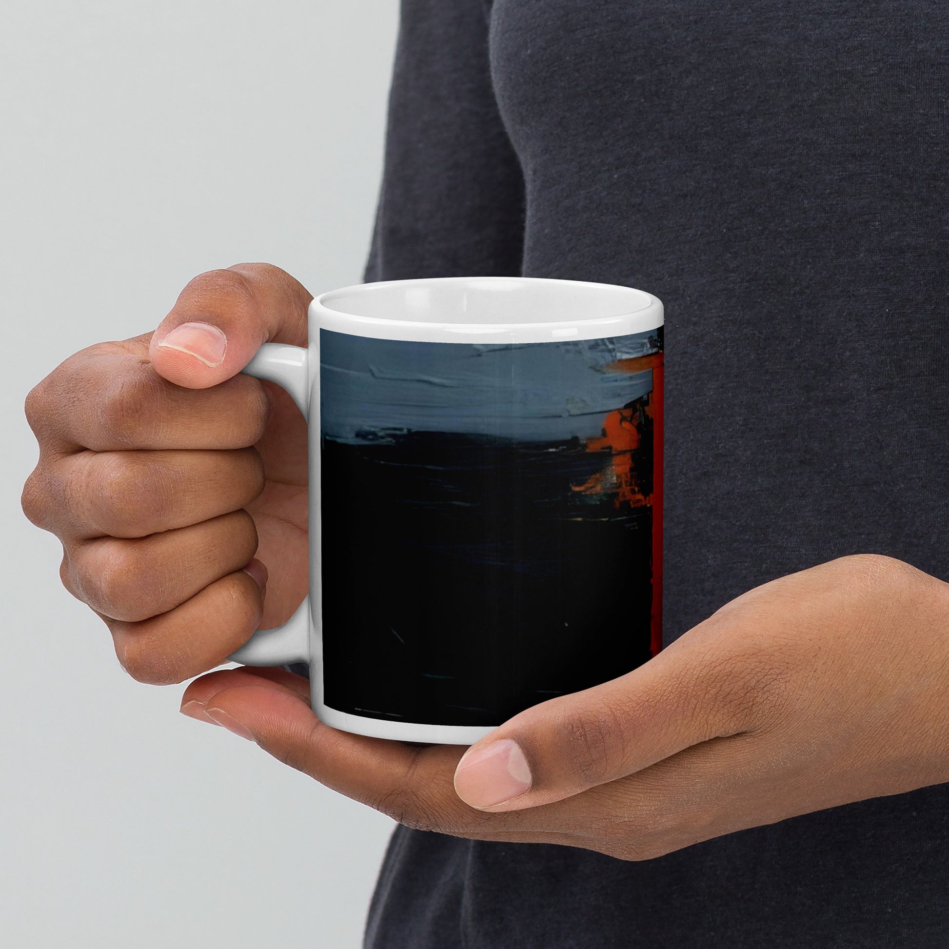 ABSTRACT PAINT White glossy mug - ASHRILEYPRINTS