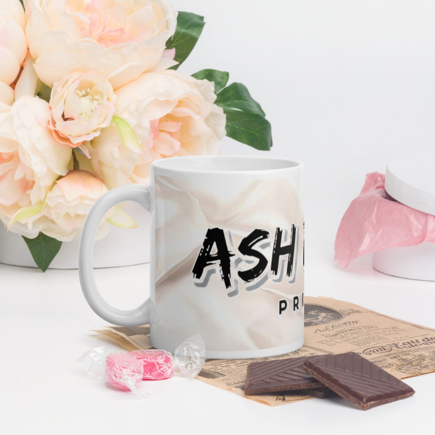 ASH RILEY PRINTS White glossy mug - ASHRILEYPRINTS