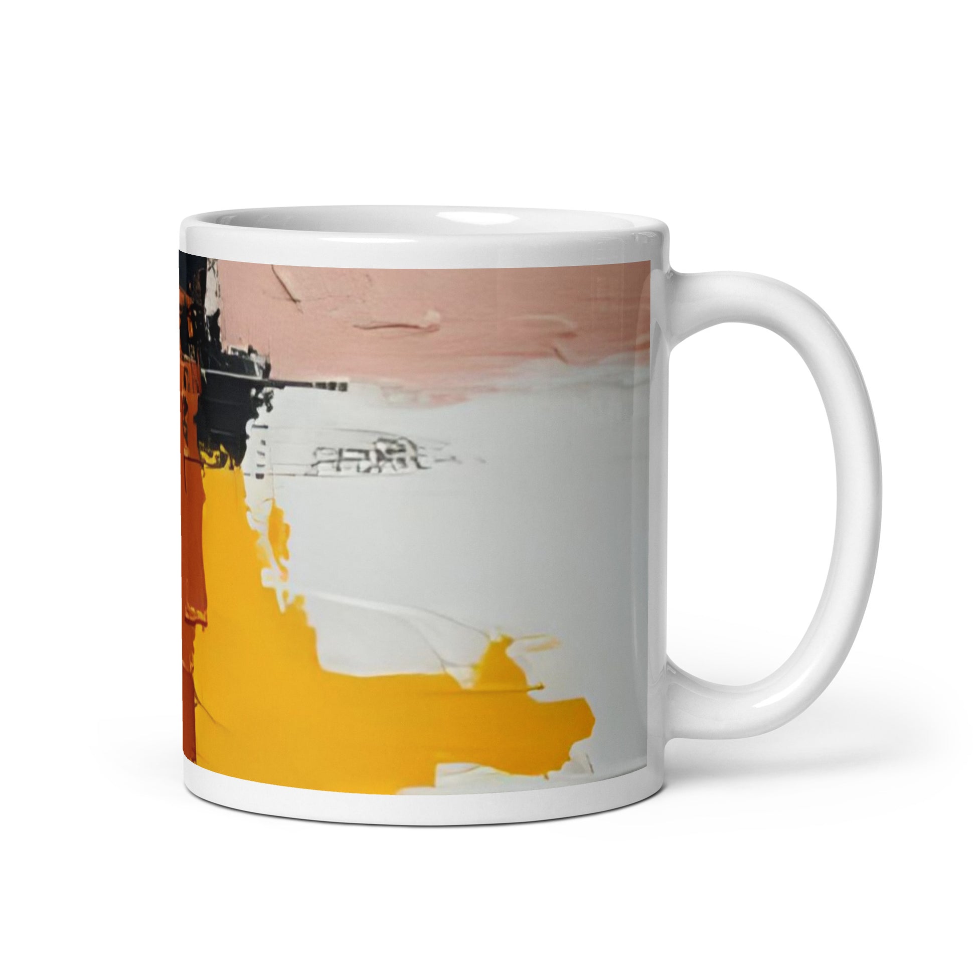 ABSTRACT PAINT White glossy mug - ASHRILEYPRINTS