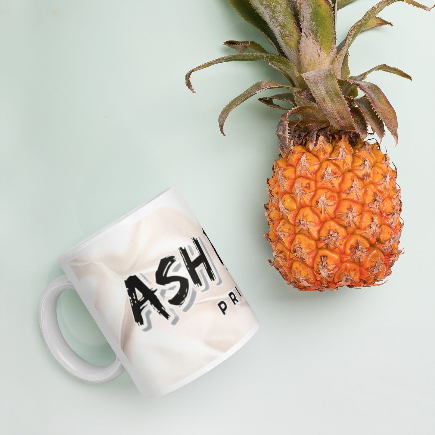 ASH RILEY PRINTS White glossy mug - ASHRILEYPRINTS