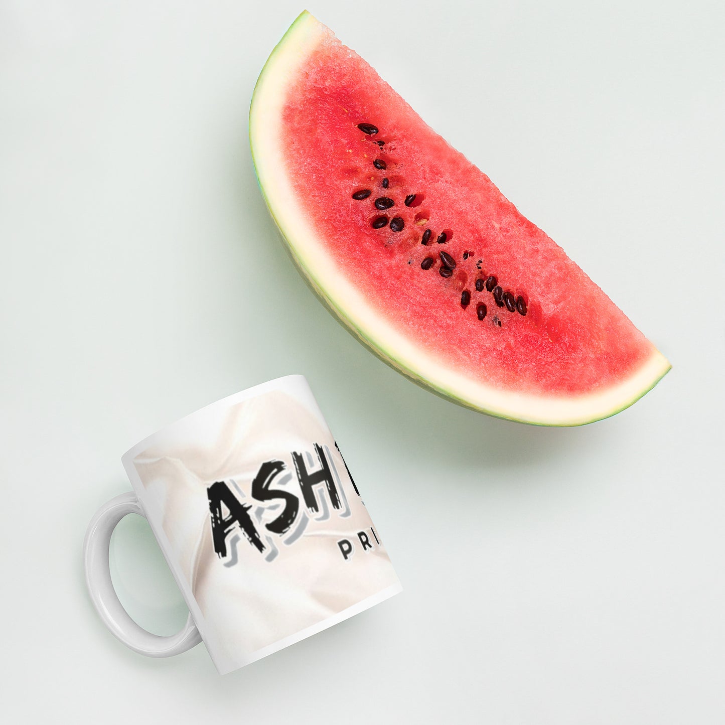 ASH RILEY PRINTS White glossy mug - ASHRILEYPRINTS