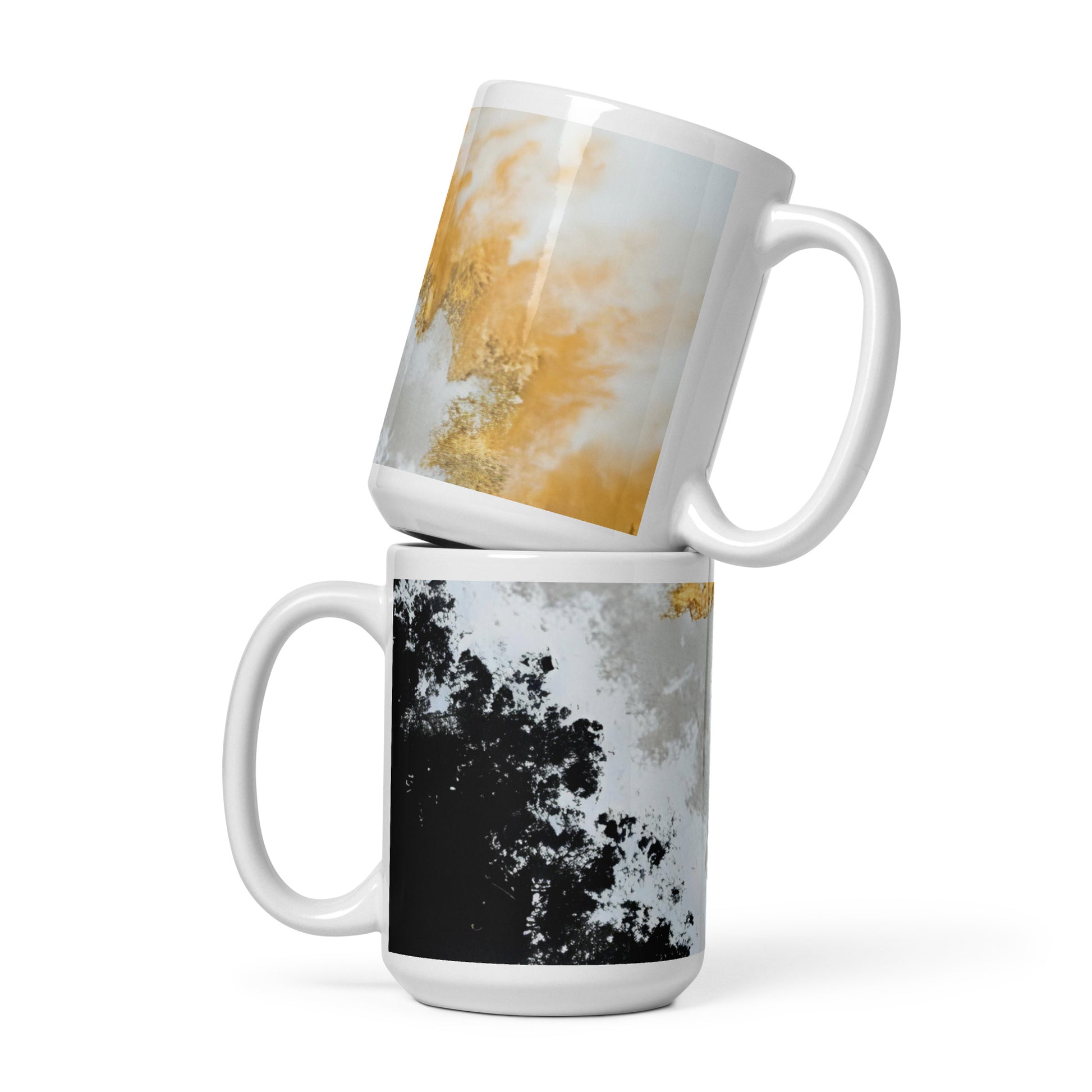 ABSTRACT WAVES White glossy mug - ASHRILEYPRINTS