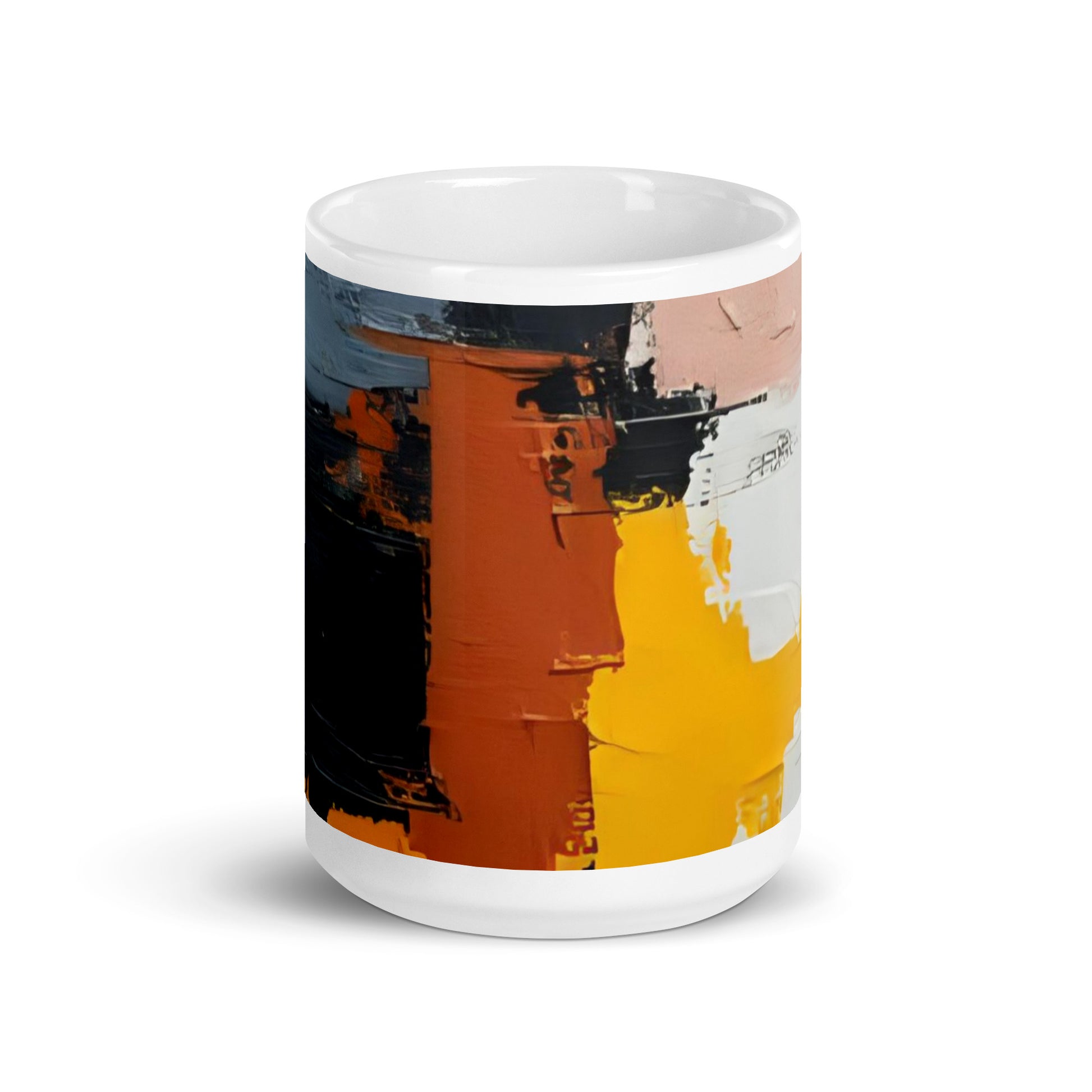 ABSTRACT PAINT White glossy mug - ASHRILEYPRINTS