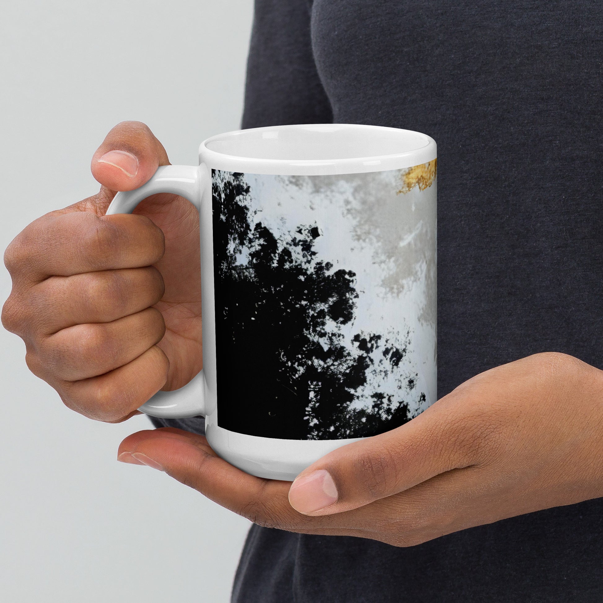 ABSTRACT WAVES White glossy mug - ASHRILEYPRINTS