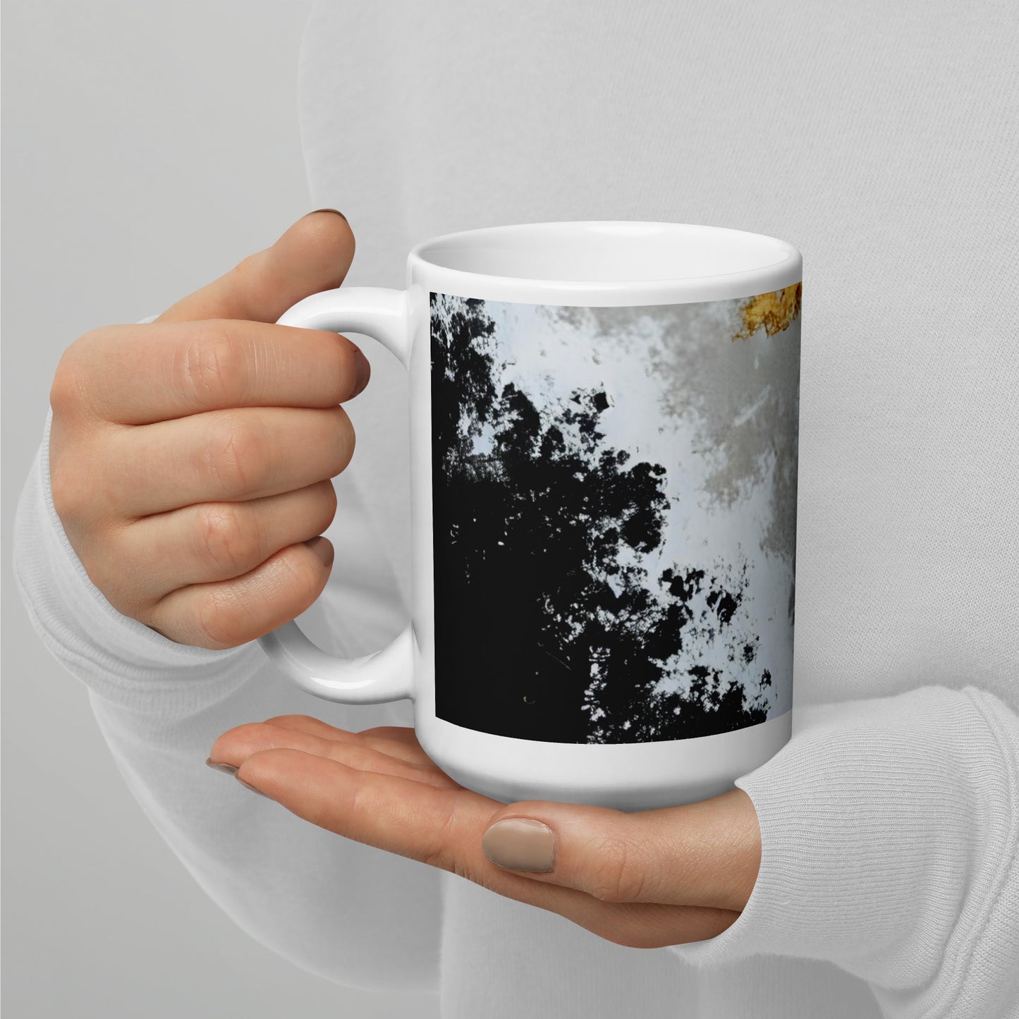 ABSTRACT WAVES White glossy mug - ASHRILEYPRINTS