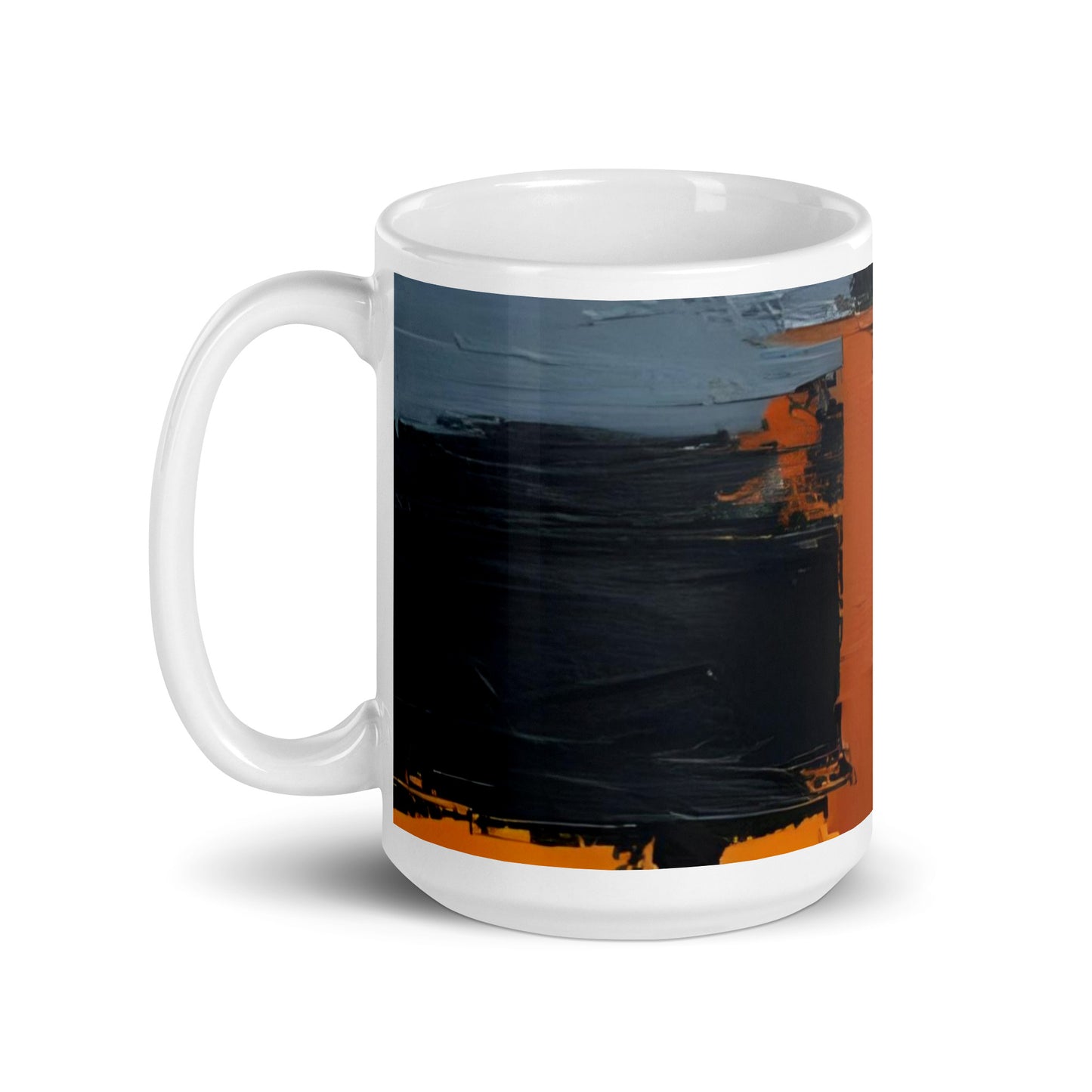ABSTRACT PAINT White glossy mug - ASHRILEYPRINTS