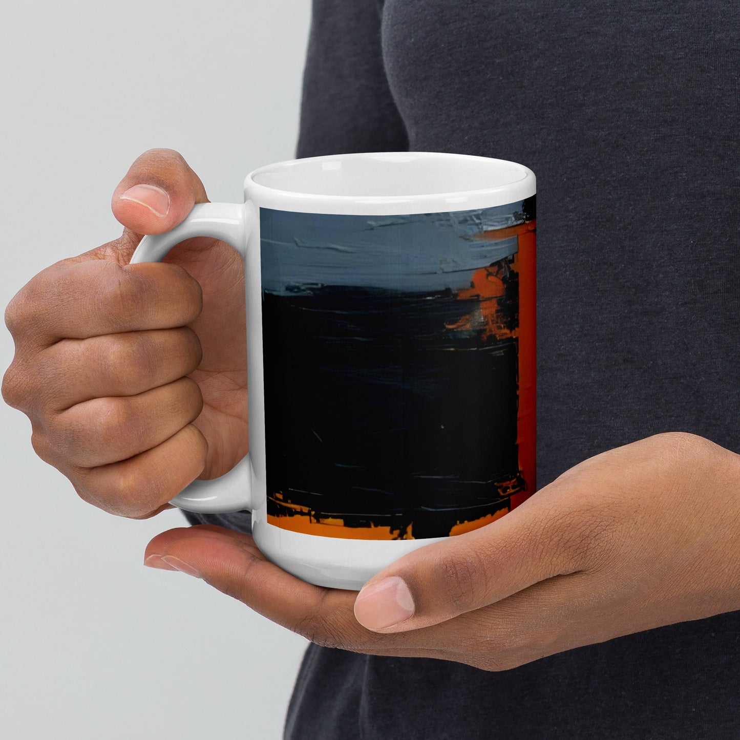 ABSTRACT PAINT White glossy mug - ASHRILEYPRINTS