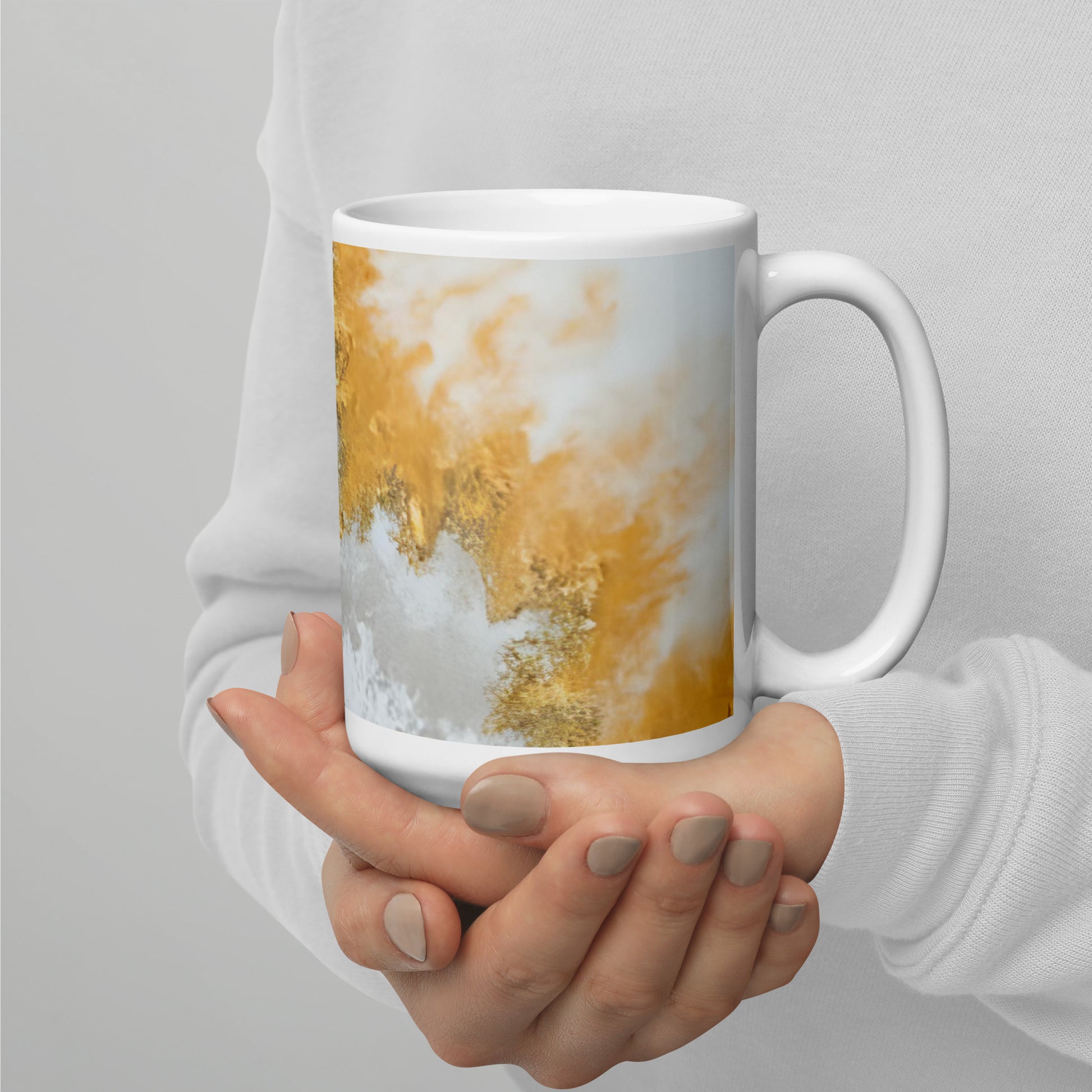 ABSTRACT WAVES White glossy mug - ASHRILEYPRINTS