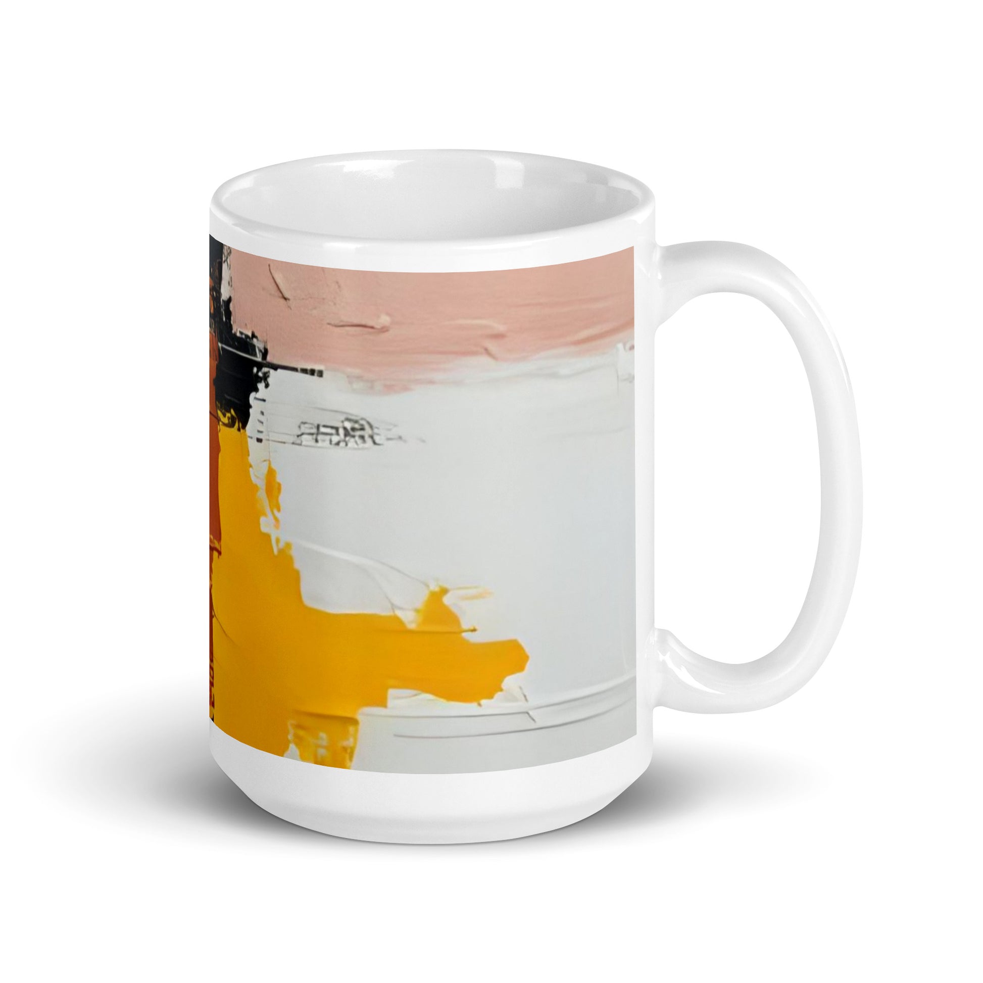 ABSTRACT PAINT White glossy mug - ASHRILEYPRINTS