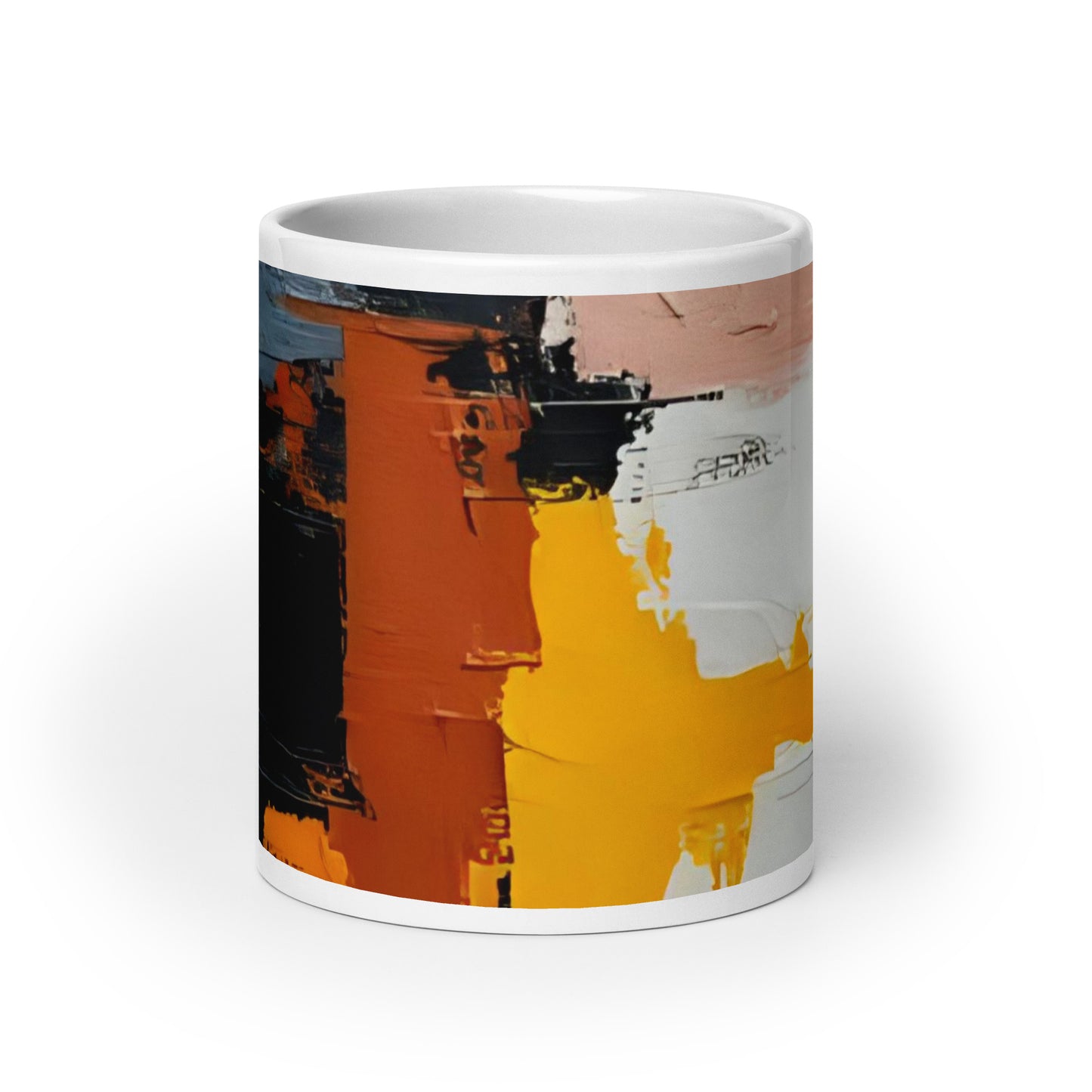 ABSTRACT PAINT White glossy mug - ASHRILEYPRINTS