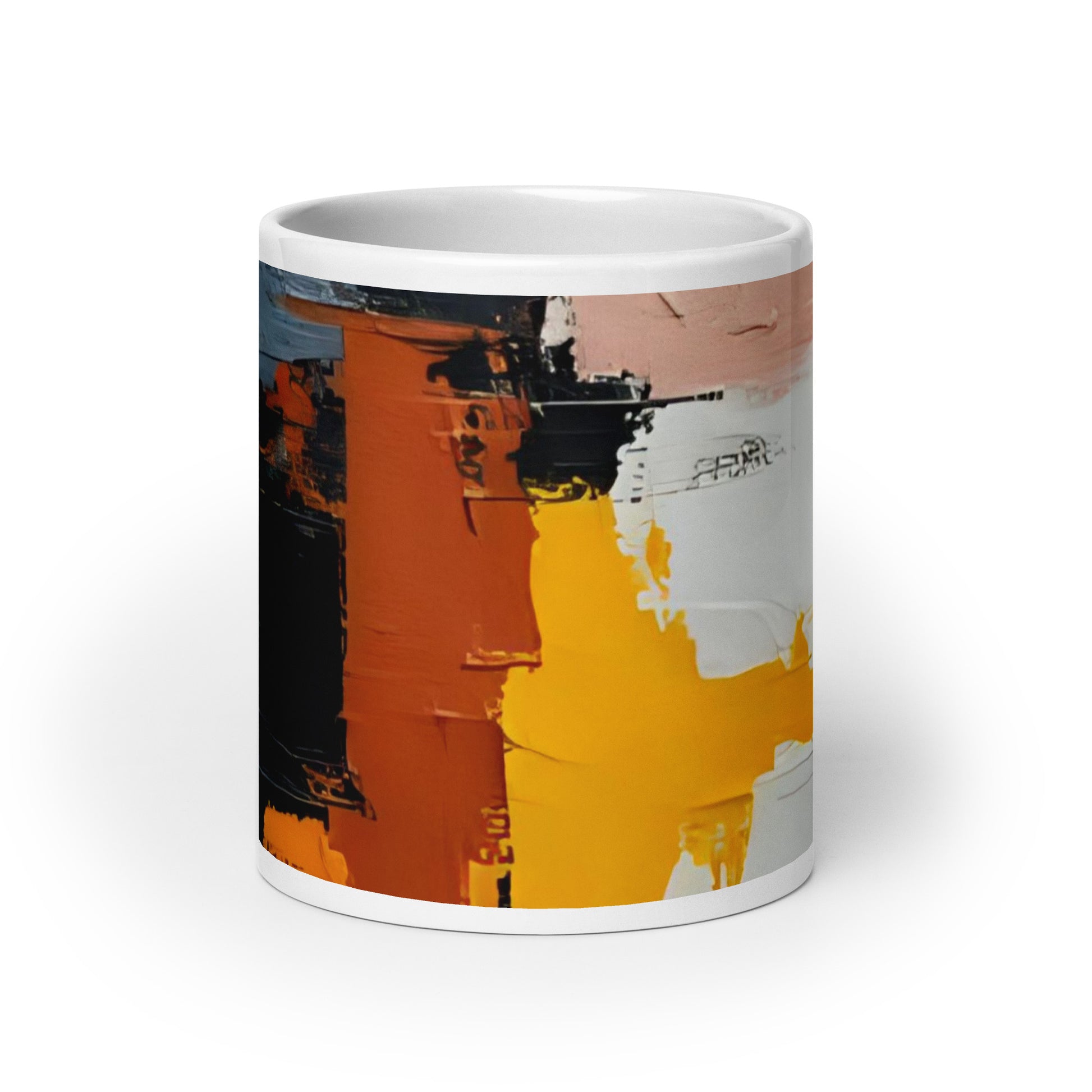 ABSTRACT PAINT White glossy mug - ASHRILEYPRINTS