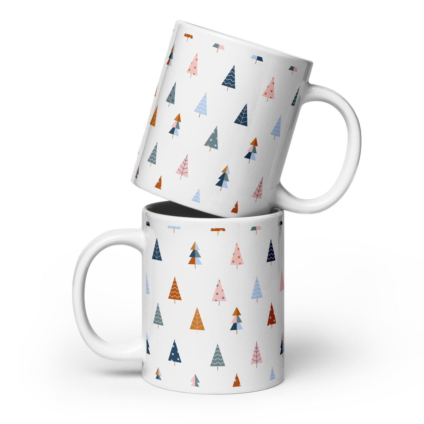 CHRISTMAS TREE White glossy mug - ASHRILEYPRINTS