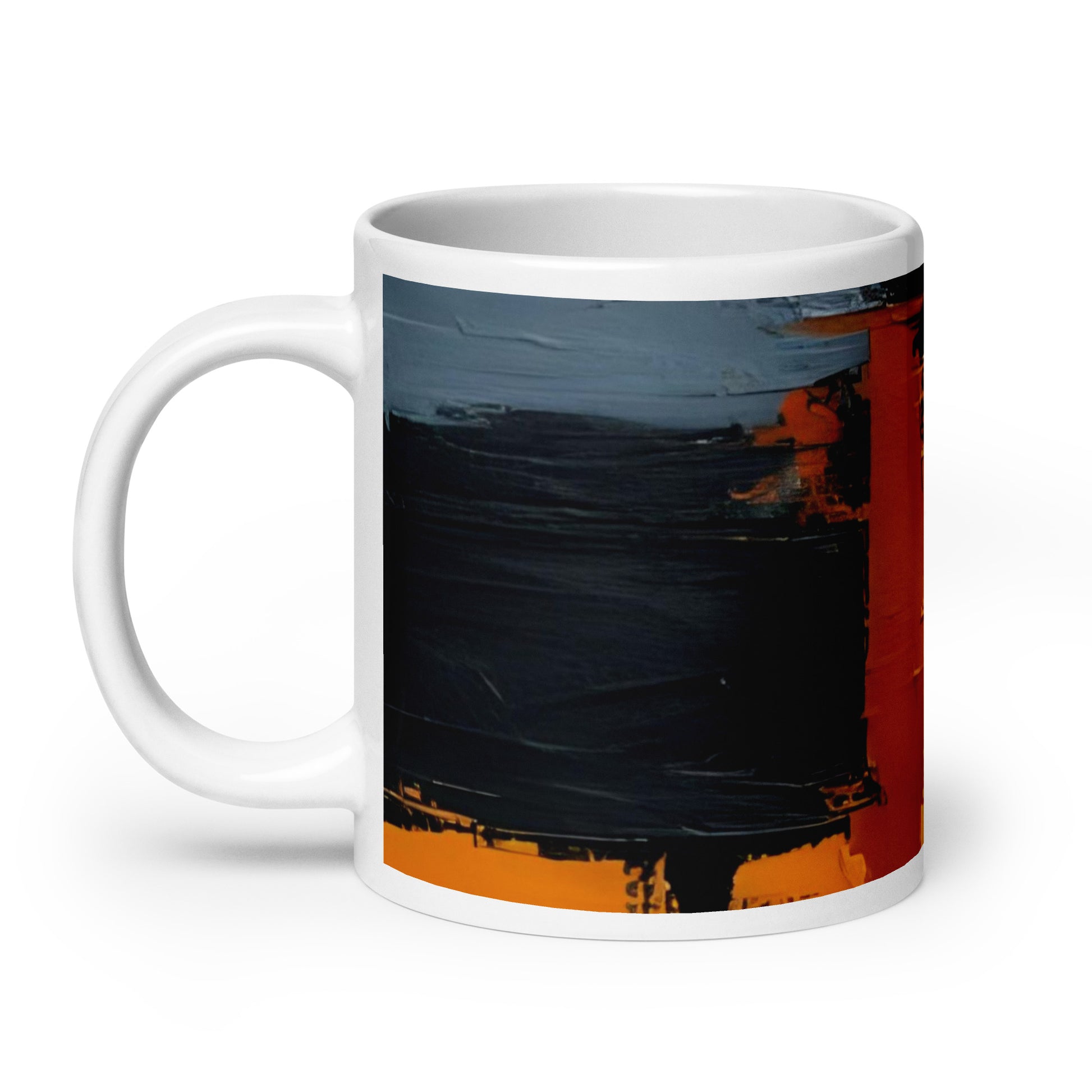 ABSTRACT PAINT White glossy mug - ASHRILEYPRINTS