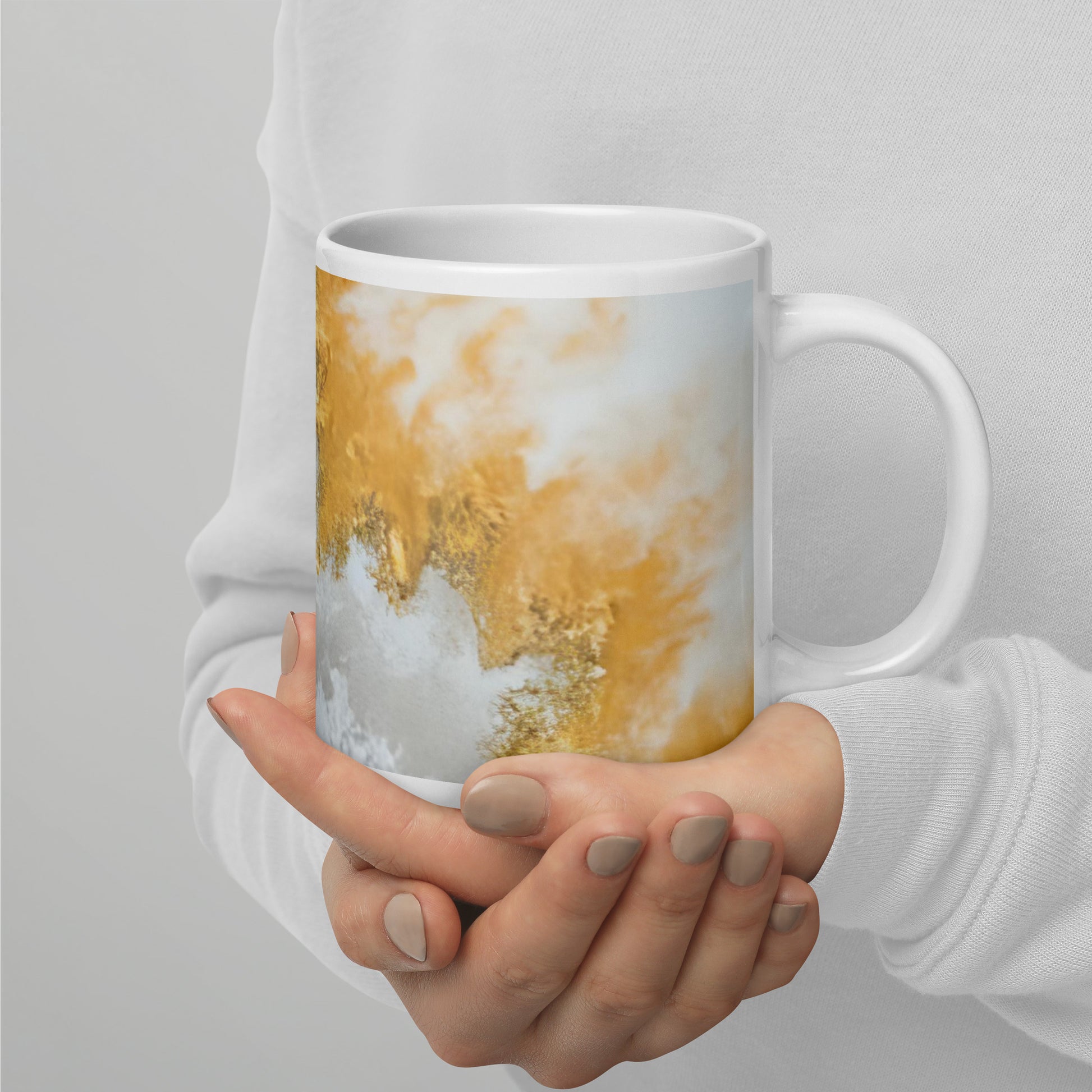 ABSTRACT WAVES White glossy mug - ASHRILEYPRINTS