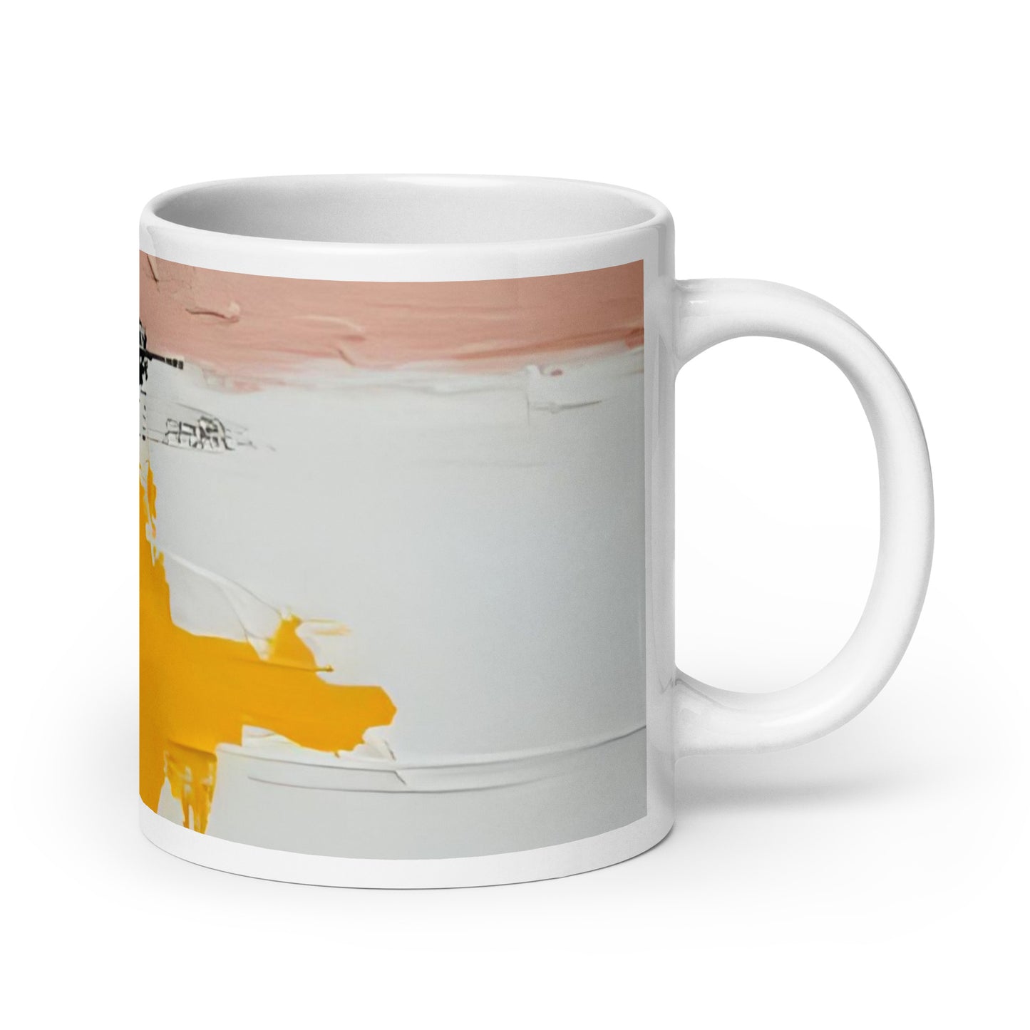 ABSTRACT PAINT White glossy mug - ASHRILEYPRINTS