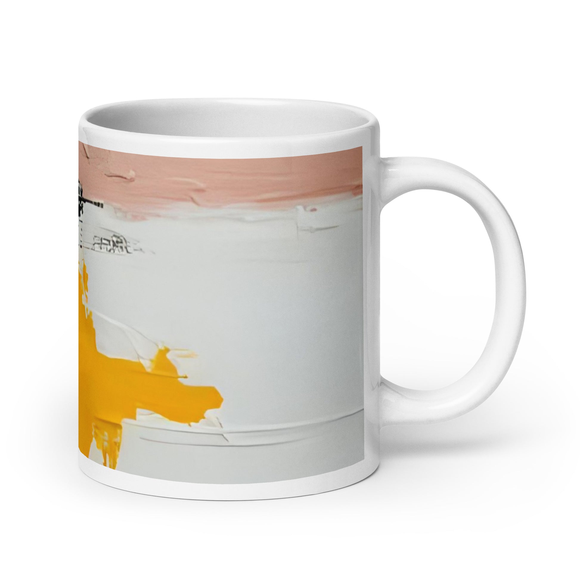 ABSTRACT PAINT White glossy mug - ASHRILEYPRINTS