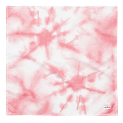 Pink and white tie-dye pattern with 'ASHLEY' branding.