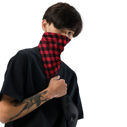 PLAID Red All-over print bandana