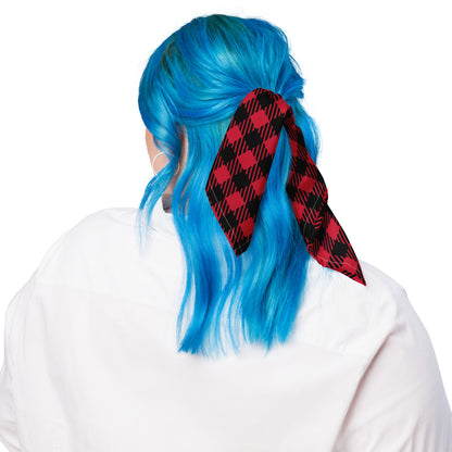 PLAID Red All-over print bandana