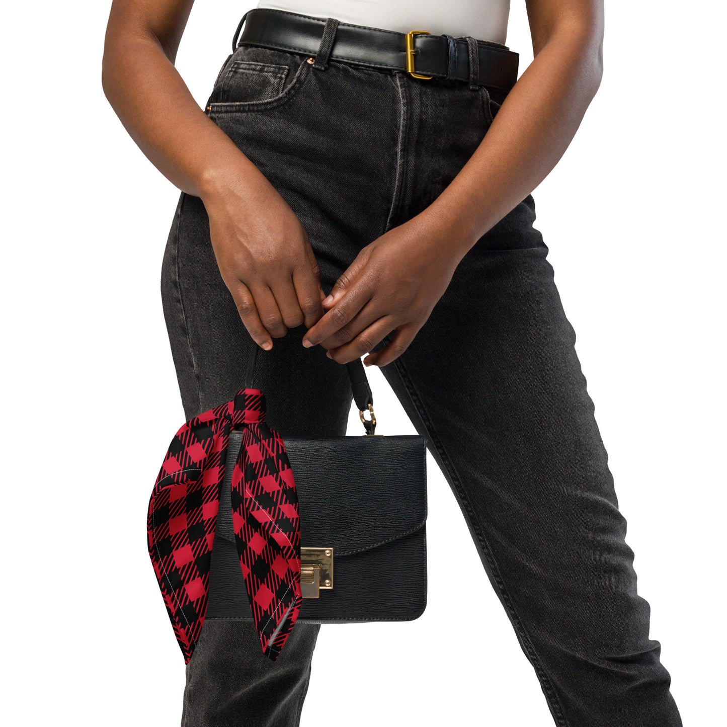 PLAID Red All-over print bandana