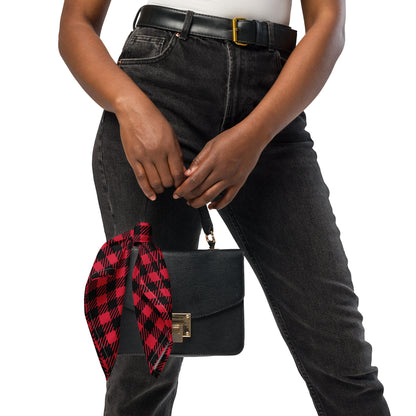 PLAID Red All-over print bandana