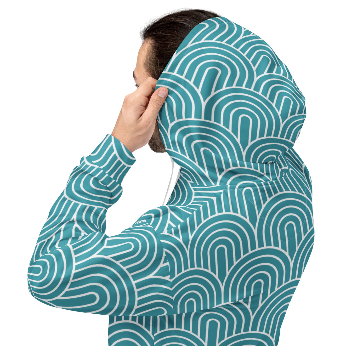 GEOMETRIC Blue Unisex Hoodie