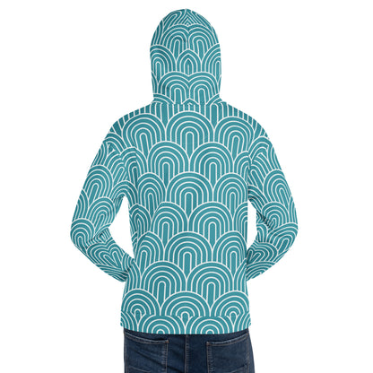GEOMETRIC Blue Unisex Hoodie