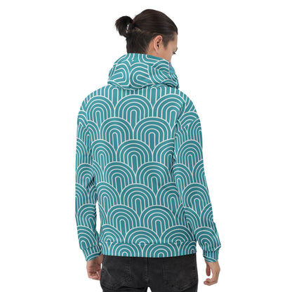 GEOMETRIC Blue Unisex Hoodie