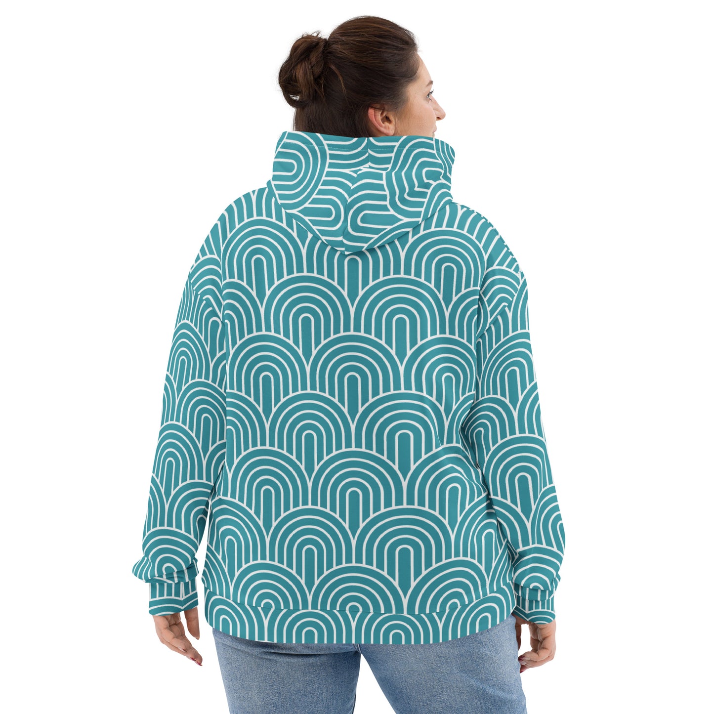 GEOMETRIC Blue Unisex Hoodie
