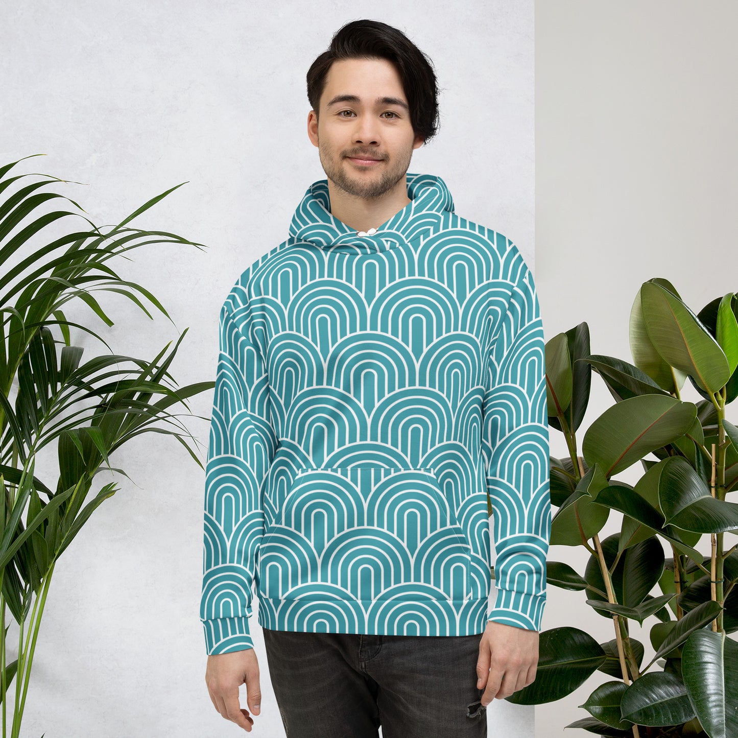 GEOMETRIC Blue Unisex Hoodie