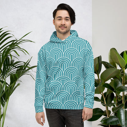 GEOMETRIC Blue Unisex Hoodie